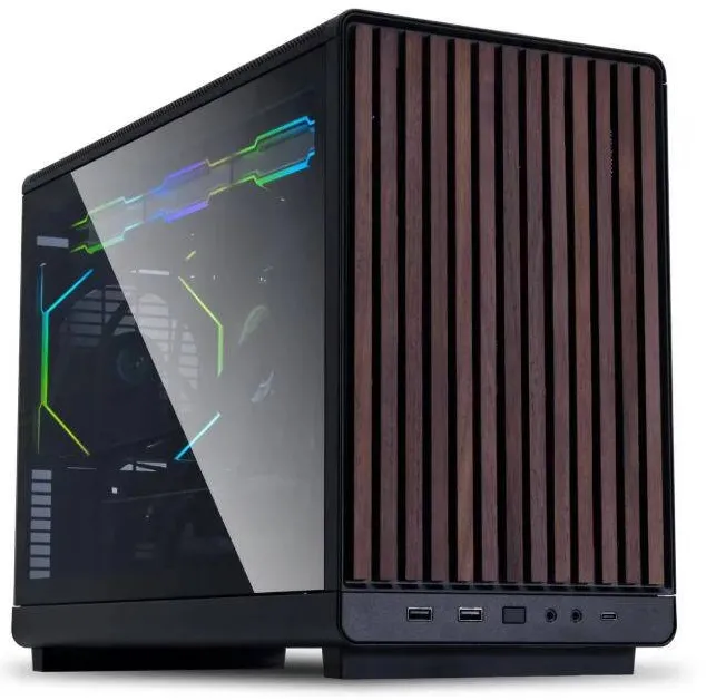 Carcasa PC Lian Li A3, Tempered Glass, M-ATX, metal-fabric