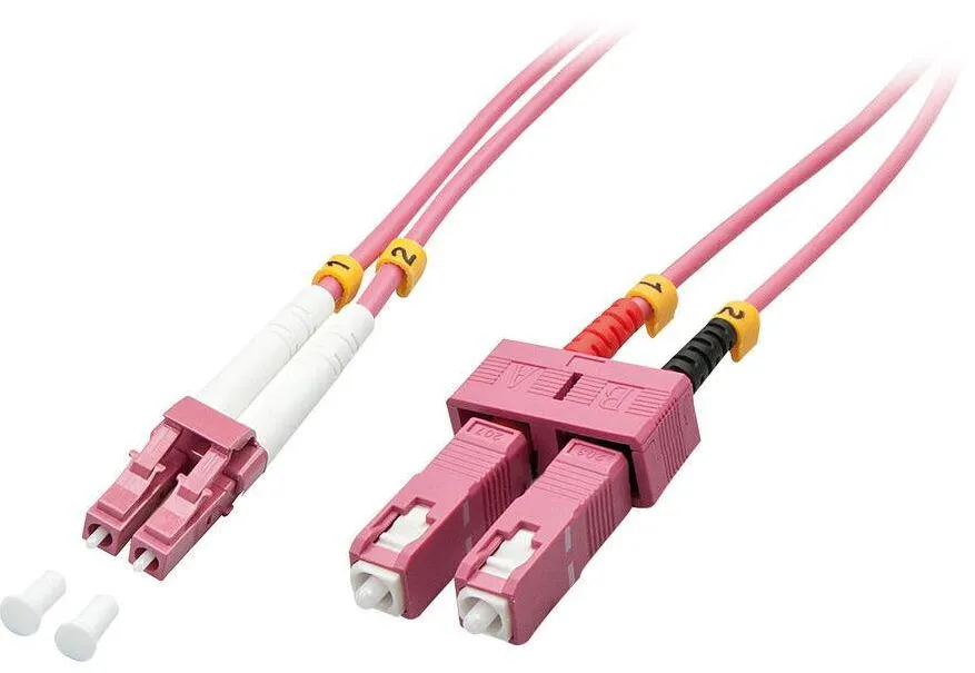 Cablu Fibra Optica Lindy LWL-Duplex LC/SC OM4 10m 50/125æm Multimode