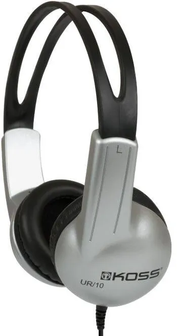 Casti Over-Head Koss UR10 Headphones, On-Ear, Wired, Silver/Black