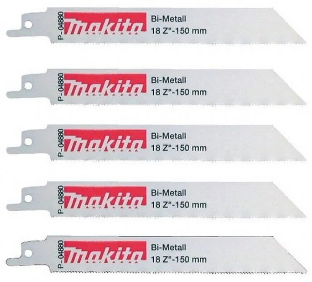 Makita Panza Makita, 150mm, set 5 bucati, 18 dinti/inch, pentru metal
