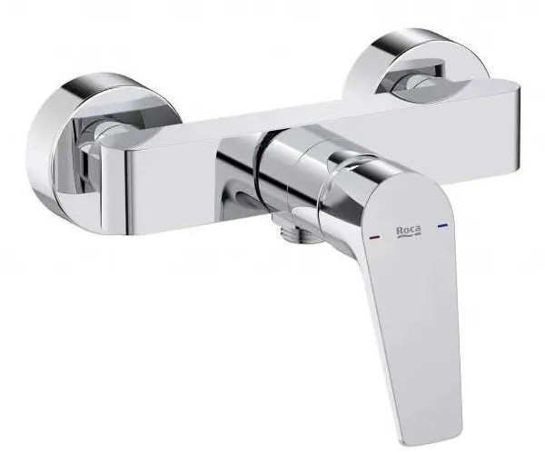 Roca Baterie dus A5A2190C00, Gama Atlas, aparenta, monocomanda, Crom