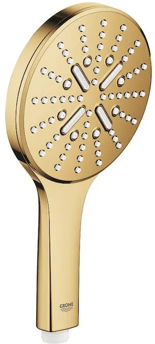 Grohe Para de dus Rainshower SmartActive 130 26574GL0, 1/2'', universala, 3 pulverizari, anti-calcar, lucios, cool sunrise