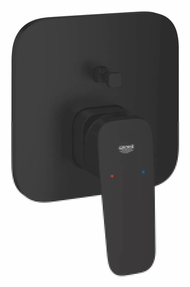Grohe Baterie dus 1017782430, Concetto SLM Trim Bath, 2 functii, diverter, incastrat, monocomanda, Negru mat
