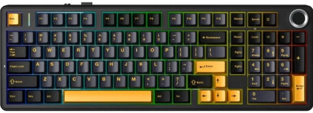 Tastatura AULA F99 Pro Thunder Black StarVector RGB AULA gasket keyboard