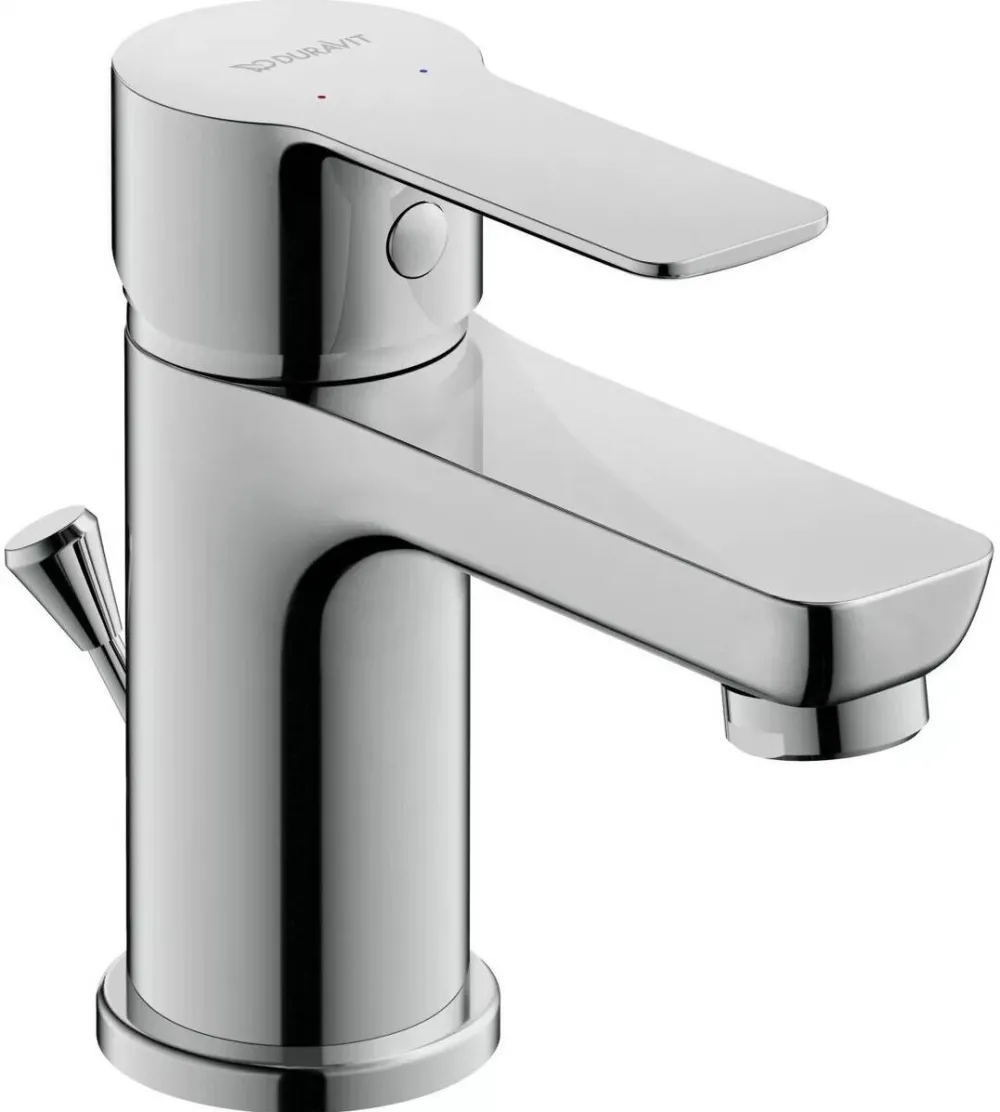Duravit Baterie lavoar A.1 A11010001010, marime S, cartus ceramic, monocomanda, 125 mm, ventil, Crom lucios