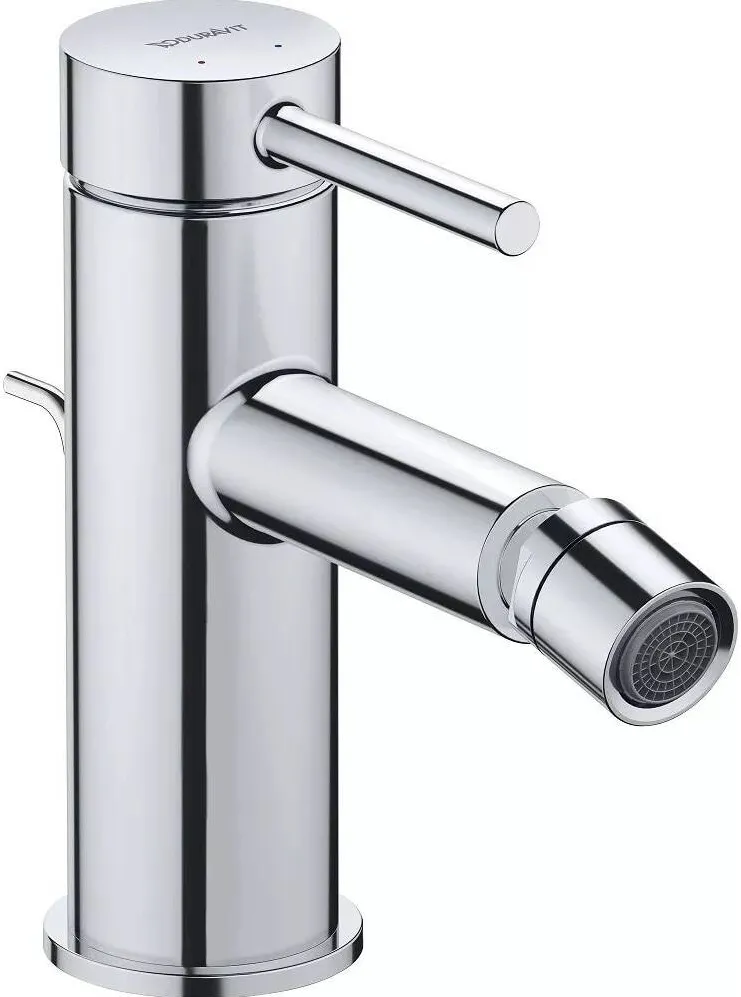Duravit Baterie bideu Circle CE2400001010, marime M, cartus ceramic, set evacuare cu tija, 154 mm, ventil, Crom