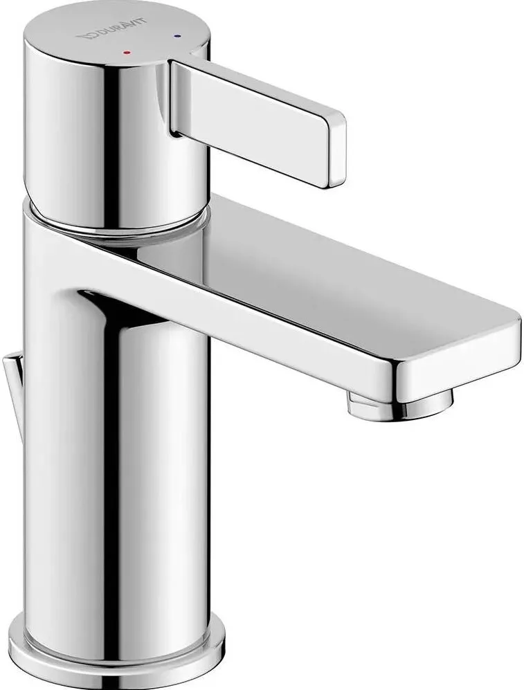 Duravit Baterie lavoar D-Neo DE1010001010, marime S, cartus ceramic, monocomanda, 151 mm, ventil, Crom lucios