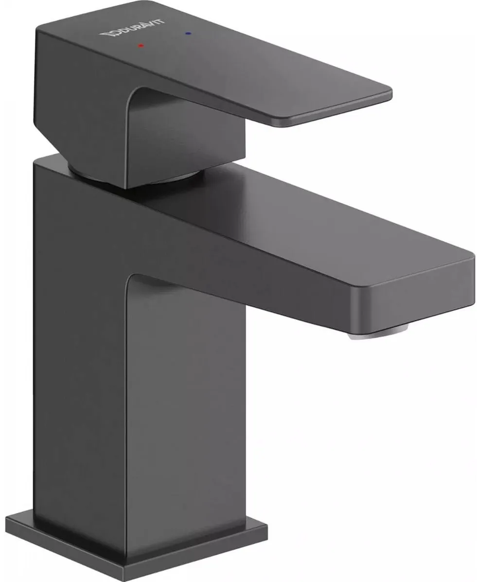 Duravit Baterie lavoar Manhattan MH1010002046, marime S, cartus ceramic, monocomanda, 138 mm, Negru mat