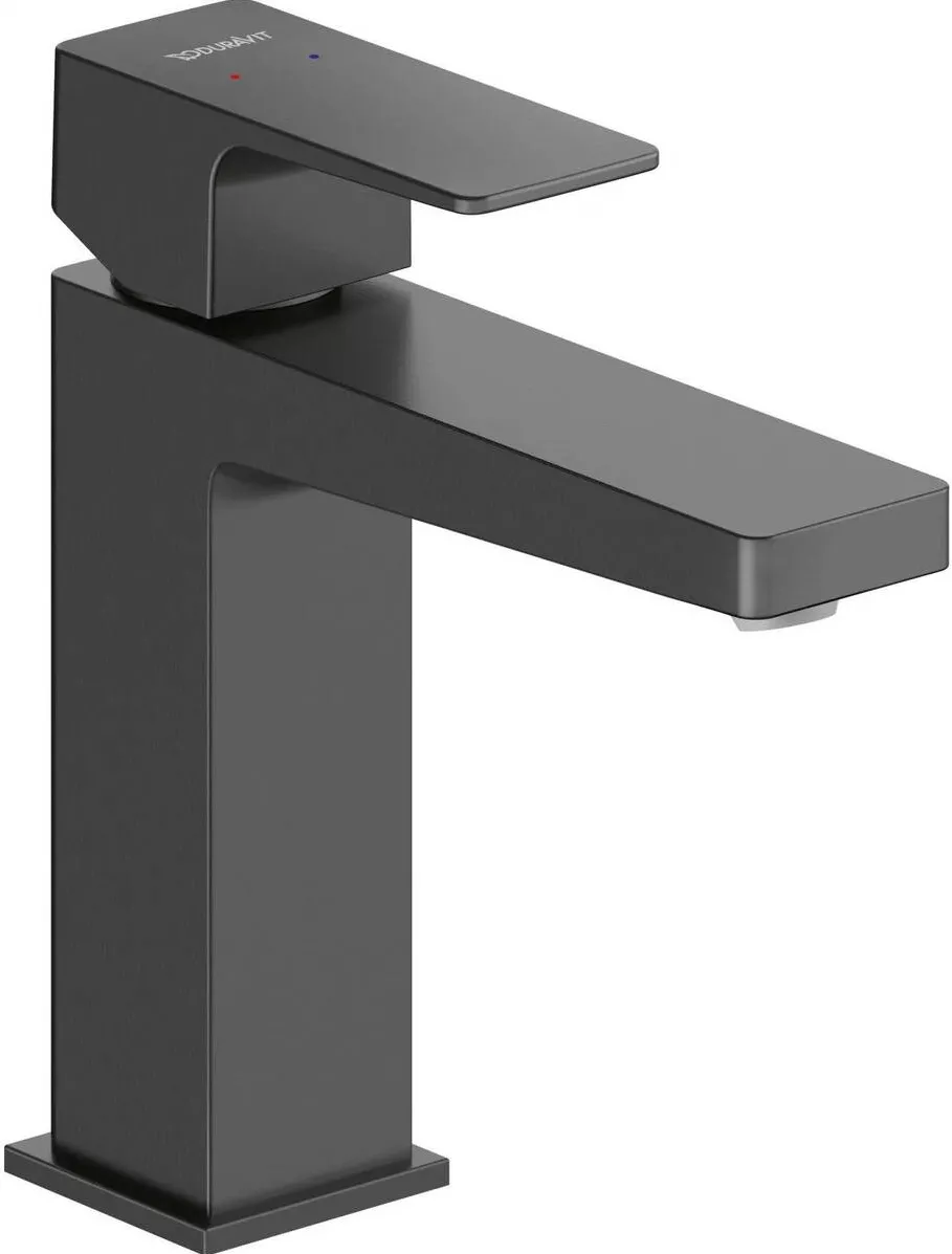 Duravit Baterie lavoar Manhattan MH1020002046, marime M, cartus ceramic, monocomanda, 170 mm, Negru mat