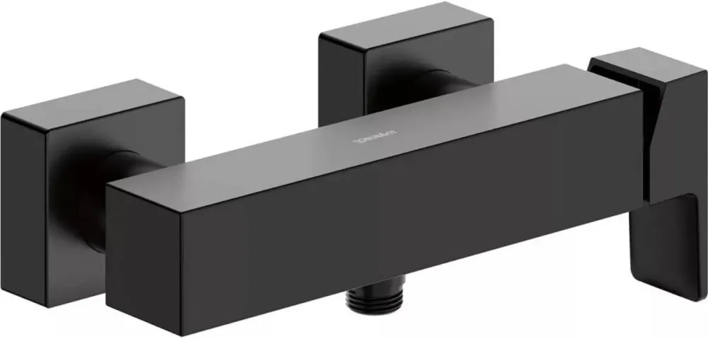 Duravit Baterie dus Manhattan MH4230000046, aparenta, monocomanda, cartus ceramic, Negru mat