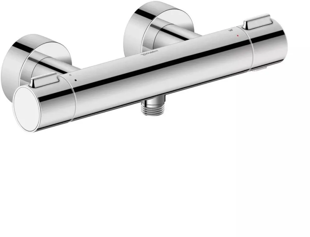Duravit Baterie dus TH4220000010, aparenta, dubla comanda, cartus ceramic, termostat, Crom lucios