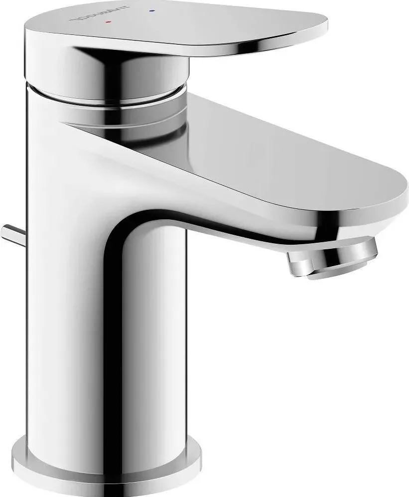 Duravit Baterie lavoar Wave WA1010001010, marime S, cartus ceramic, monocomanda, 137 mm, ventil, Crom lucios