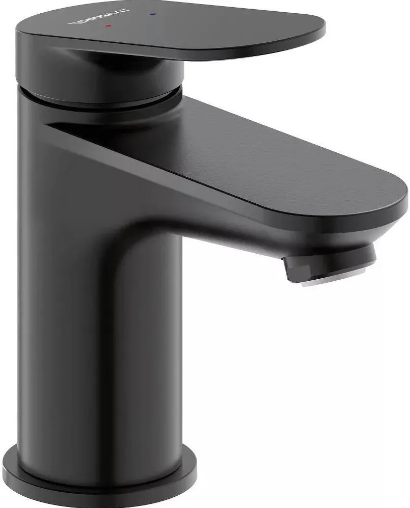 Duravit Baterie lavoar Wave WA1010002046, marime S, cartus ceramic, monocomanda, 137 mm, Negru mat