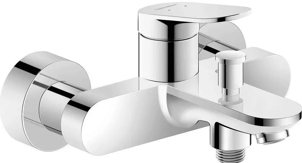 Duravit Baterie cada Wave WA5230000010, aparenta, monocomanda, cartus ceramic, diverter, Crom lucios