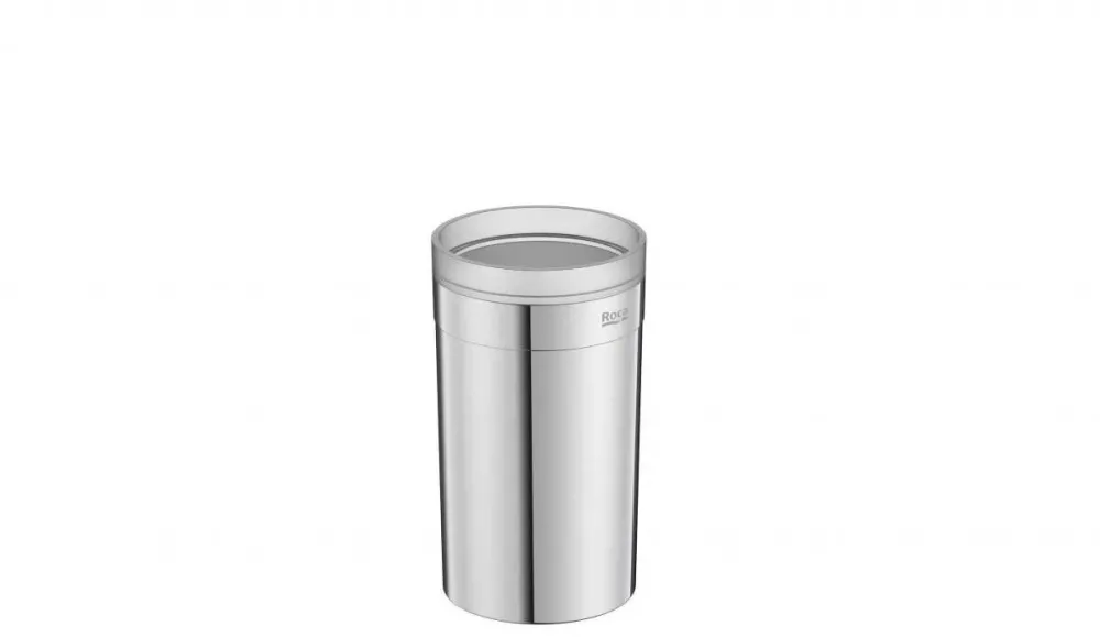 Roca Pahar baie Victoria A817895C00, pe blat, plastic, Crom
