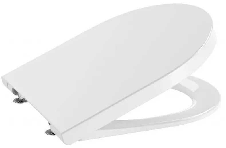 Roca Capac WC Inspira Round A80152C00B, compact, SoftClose, design Supralit, Alb