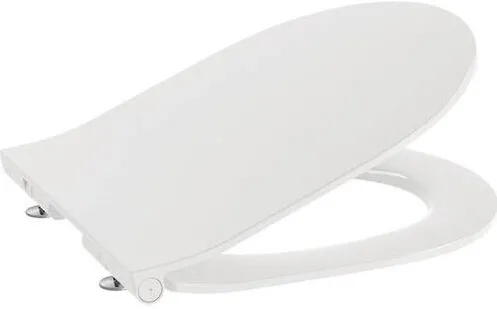 Roca Capac WC compact slim The Gap, inchidere lenta, duroplast alb