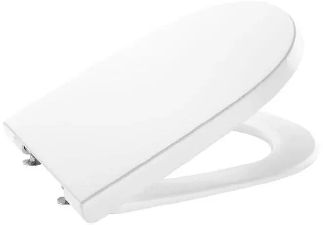 Roca Capac WC The Gap Round A801D22001, compact, SoftClose, plastic, Alb