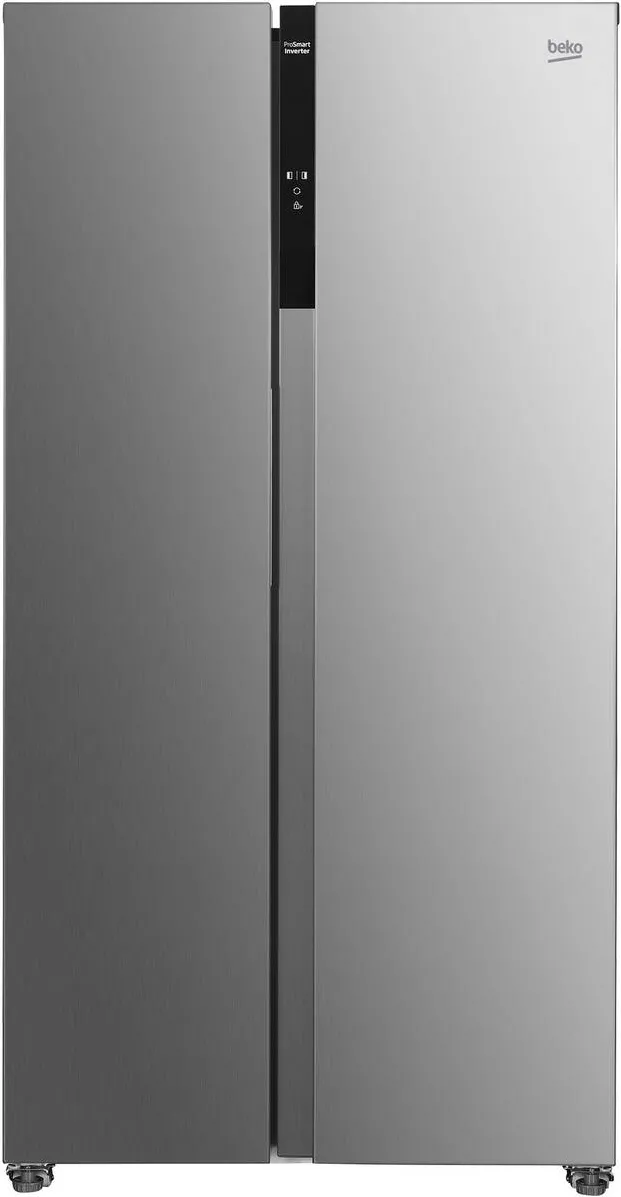 BEKO Side by side Beko GNO5324XPN, 532 l, Clasa C, No Frost, Iluminare LED, Door open buzzer, Functie Eco, H 177 cm, Culoare Otel inoxidabil