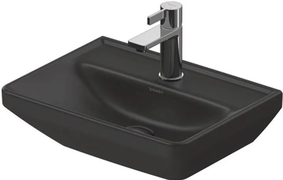Duravit Lavoar D-Neo, pe perete, 45 x 34 cm, mat, antracit, 0738451341