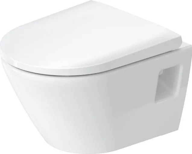 Duravit Set Vas WC D-Neo 45870900A1, suspendat, capac SoftClose, Rimless, alb