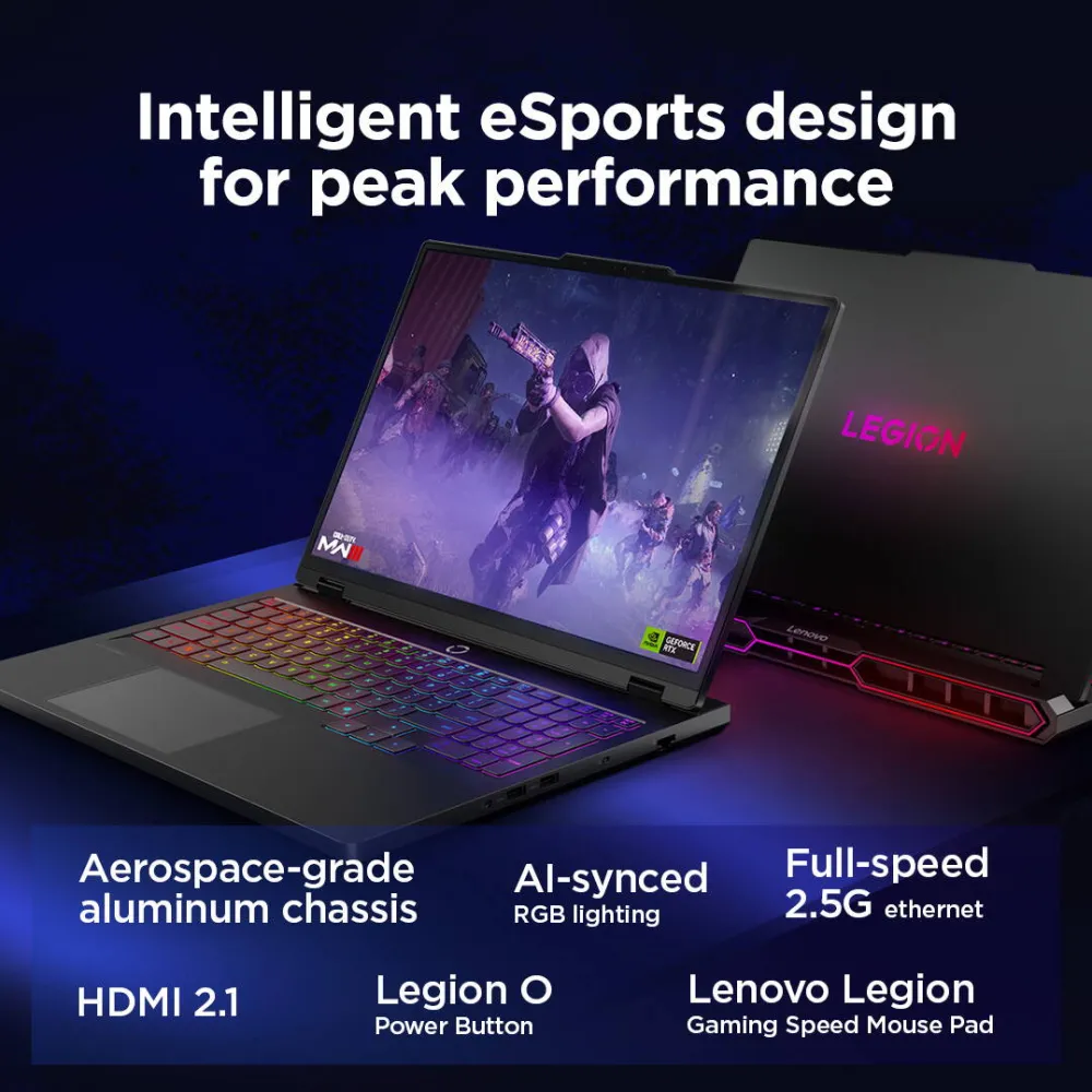 Lenovo Legion Pro 7 16IAX10H 16 WQXGA ULT9-275HX/32GB/2TB/NVIDIA GF RTX 5080 16GB/WIN11 Home/ENG Backlit kbd/2Y Warranty