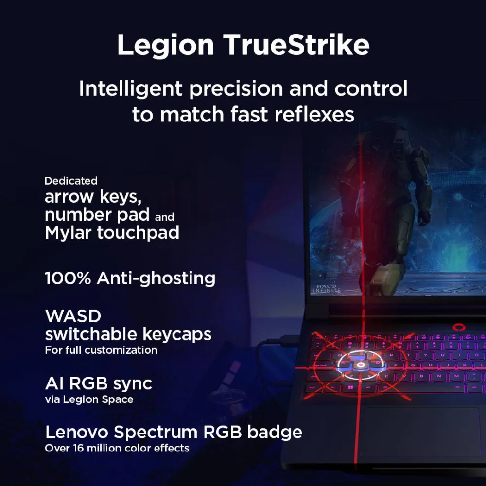 Lenovo Legion Pro 7 16IAX10H 16 WQXGA ULT9-275HX/32GB/2TB/NVIDIA GF RTX 5080 16GB/WIN11 Home/ENG Backlit kbd/2Y Warranty