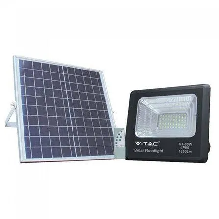 V-TAC Reflector LED 20W 6000K cu incarcare solara