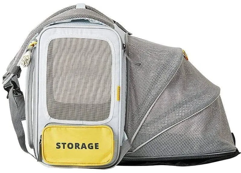 PETKIT Rucsac pentru transport pisici Breezy X Zone, Pliabil, Gri