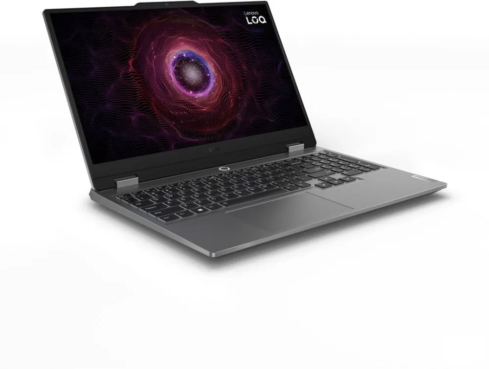 Lenovo LOQ 15ARP9 AMD Ryzen™ 5 7235HS Laptop 39.6 cm (15.6") Full HD 16 GB DDR5-SDRAM 512 GB SSD NVIDIA GeForce RTX 4050 Wi-Fi 6 (802.11ax) NoOS Grey