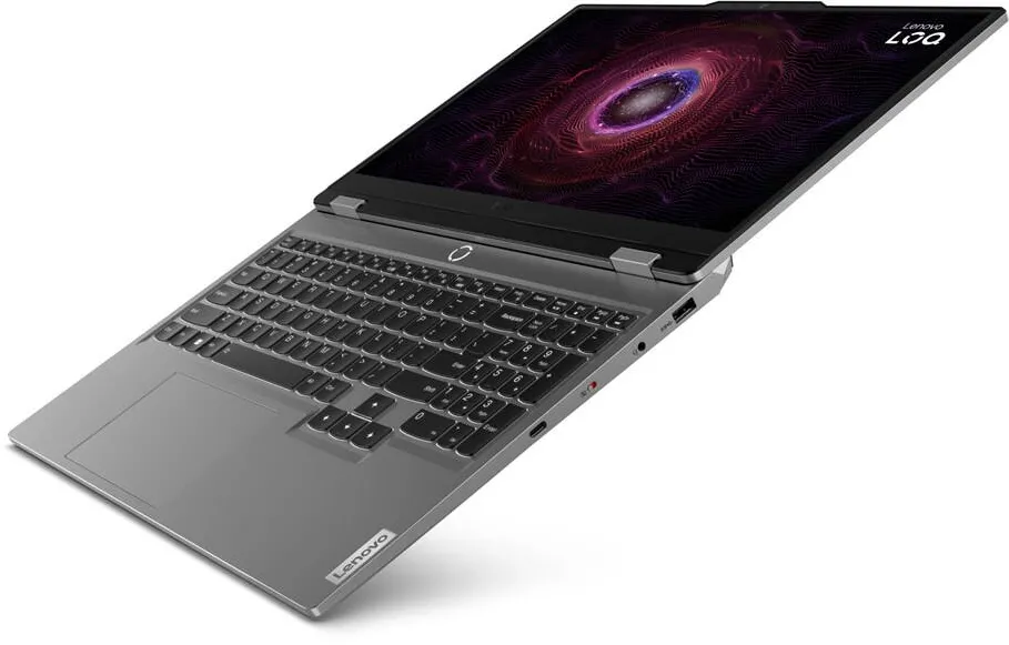 Lenovo LOQ 15ARP9 AMD Ryzen™ 5 7235HS Laptop 39.6 cm (15.6") Full HD 16 GB DDR5-SDRAM 512 GB SSD NVIDIA GeForce RTX 4050 Wi-Fi 6 (802.11ax) NoOS Grey