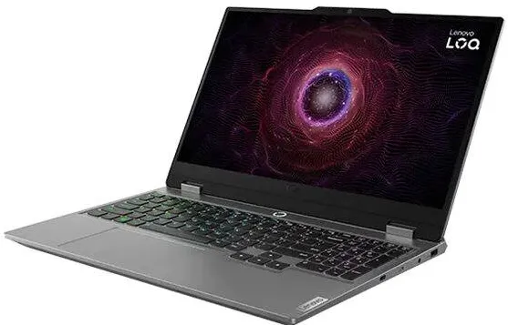 Lenovo LOQ 15ARP9 AMD Ryzen™ 5 7235HS Laptop 39.6 cm (15.6") Full HD 16 GB DDR5-SDRAM 512 GB SSD NVIDIA GeForce RTX 4050 Wi-Fi 6 (802.11ax) NoOS Grey