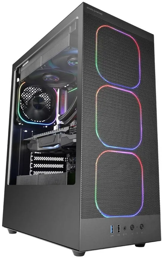 Carcasa PC TACENS MARS MC-NEBULA, 4 ventilatoare 120mm ARGB, ATX