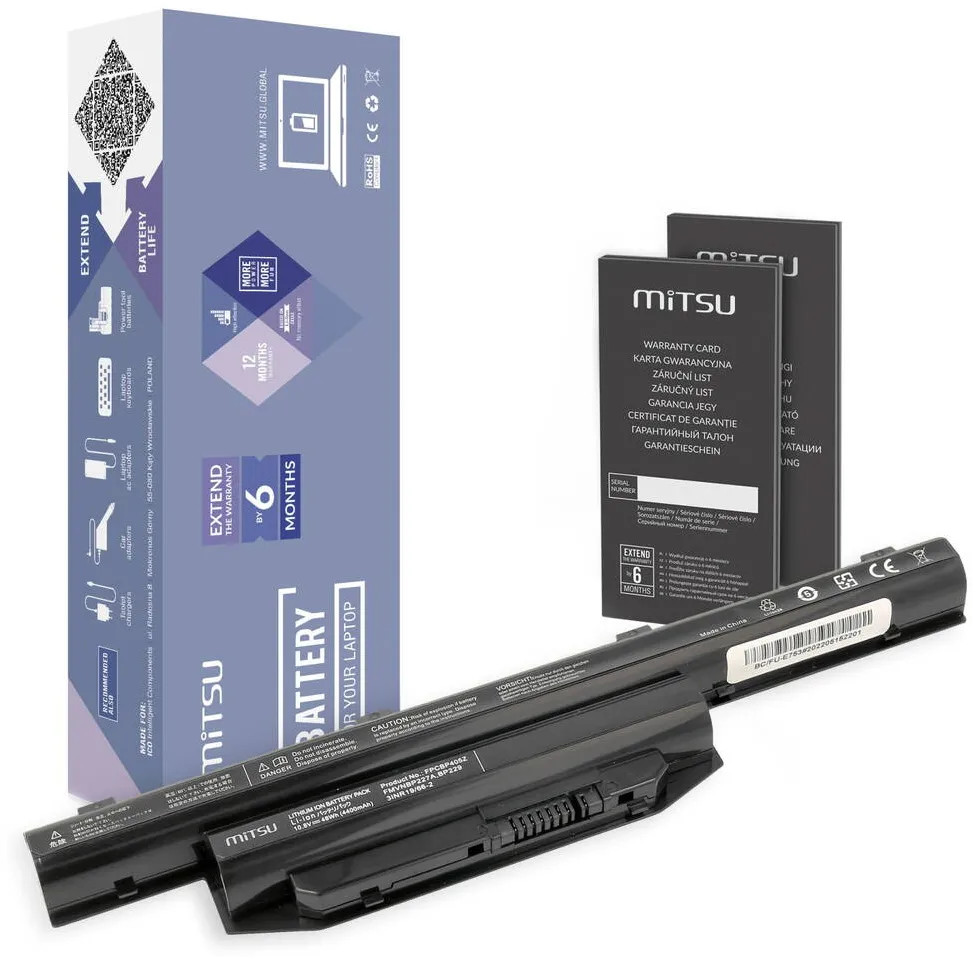 Acumulator Laptop MITSU pentru Fujitsu Lifebook E753