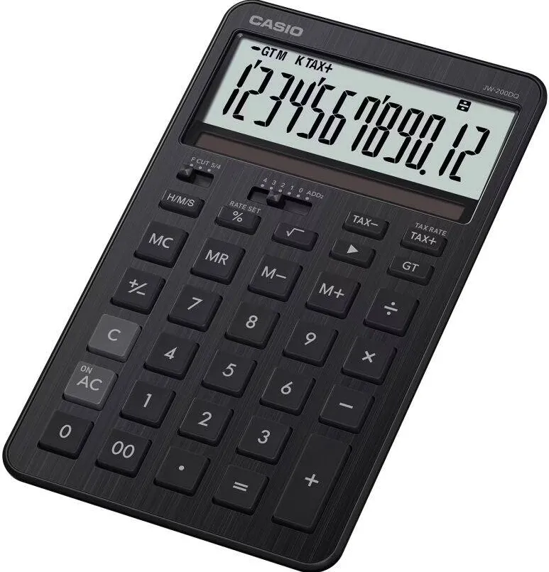 CASIO Calculator de birou JW-200DQ-BK, negru