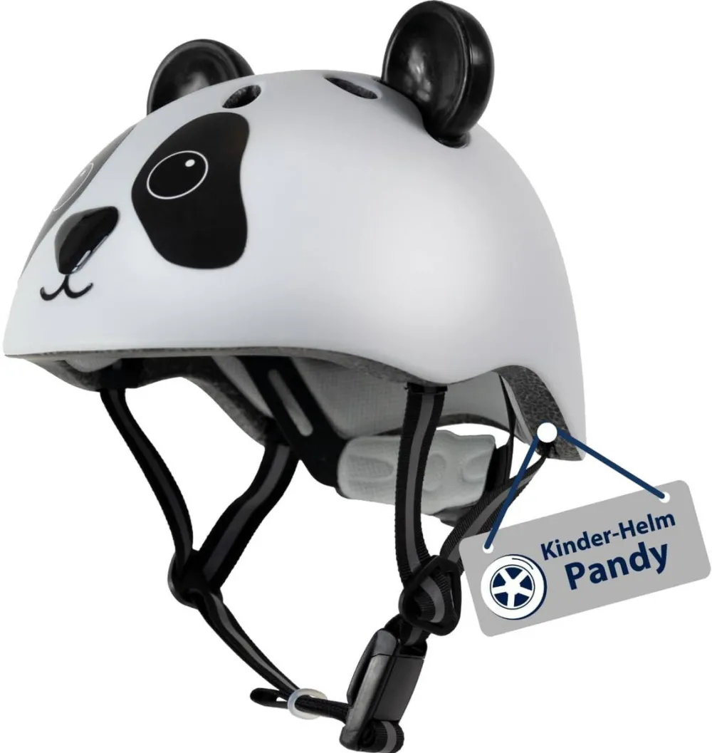 HUDORA children's helmet Pandy white/black, size 48-52
