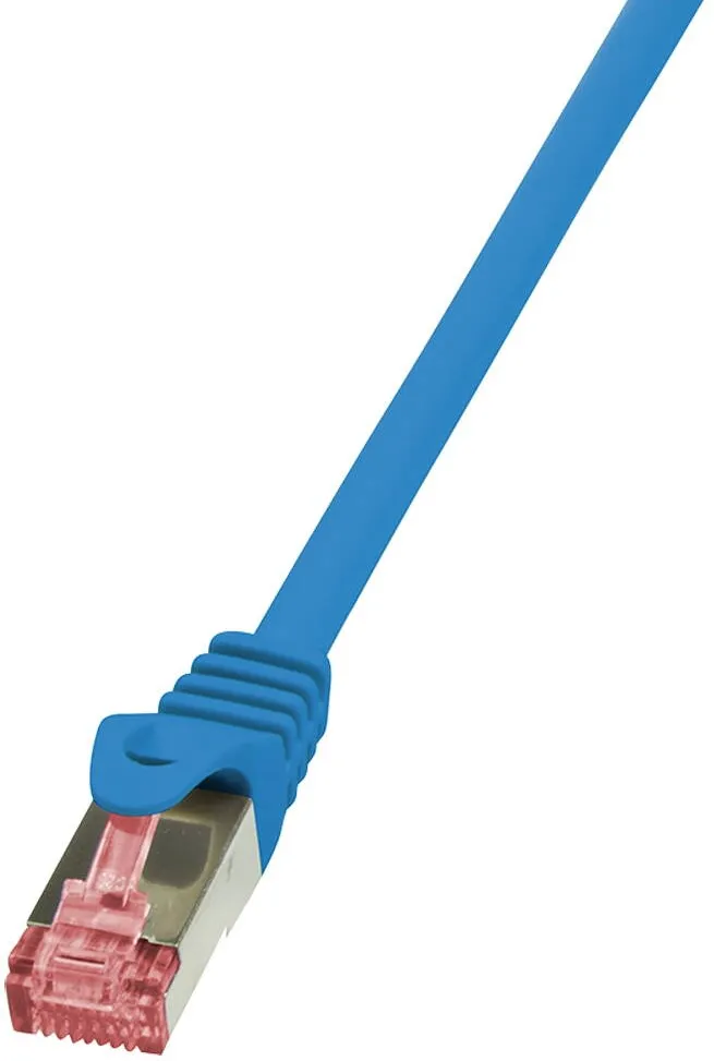 Cablu Logilink Cablu S/FTP LOGILINK Cat6, LSZH, cupru, 3 m, albastru, AWG27, dublu ecranat CQ2066S
