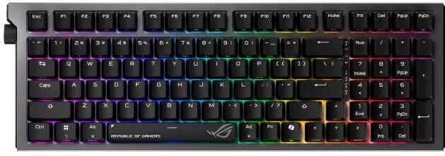 Tastatura Asus Tastatura gaming Asus ROG Strix Morph 96 wireless Bluetooth RGB negru US