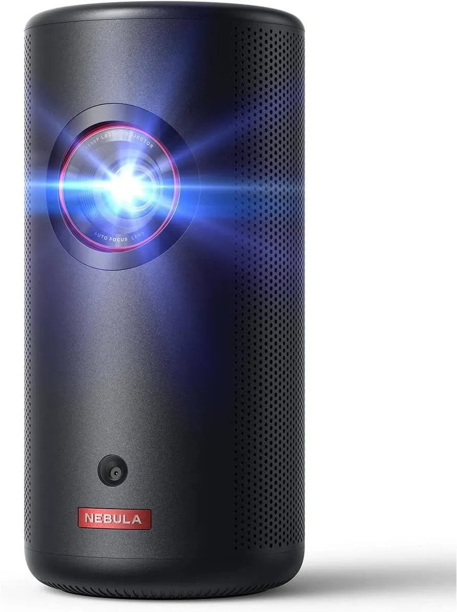 Videoproiector Anker Nebula Capsule 3 Laser, 1080p, WiFi, 300 ANSI-Lumen, Dolby Digital, Android TV 11.0, Negru