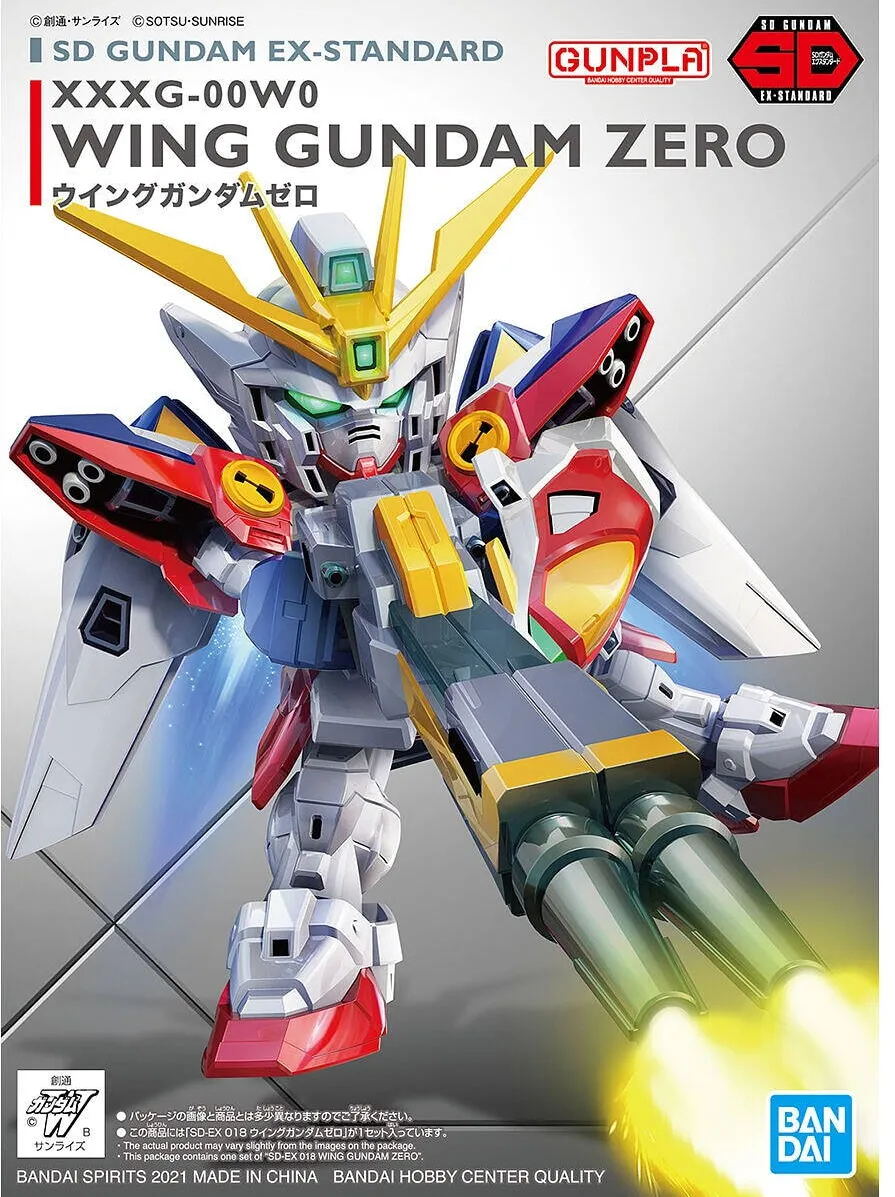 GUNPLA Figurina de construit cu Wing Gundam Zero, Bandai, Multicolor
