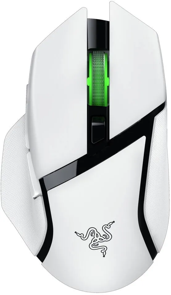 Mouse RAZER gaming Razer Basilisk V3 X HyperSpeed, Dual-Mode, 18000 DPI, Bluetooth Alb