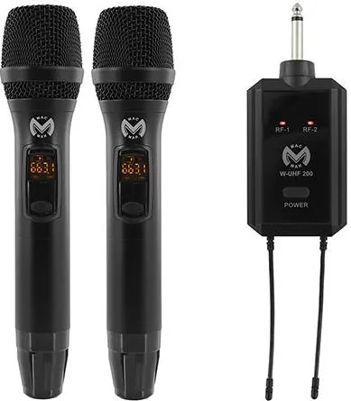 Microfon Mac Mah SET 2 MICROFOANE UHF WIRELESS