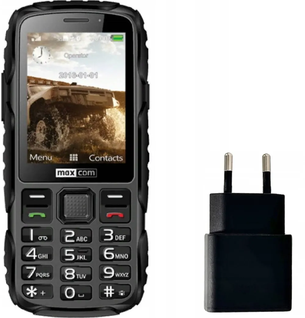 Telefon Mobil Maxcom MM920 Light, Negru + Adaptor priza 10W