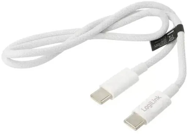 Logilink Cablu USB 2.0 C - USB C 0.5m 3A 60W alb 480Mbps date /incarcare Logilink CU0340