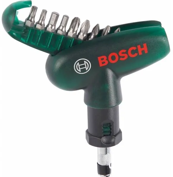 BOSCH 2607019510 - Set capete de insurubare, -, 10 bucati, surubelnita cu clichet