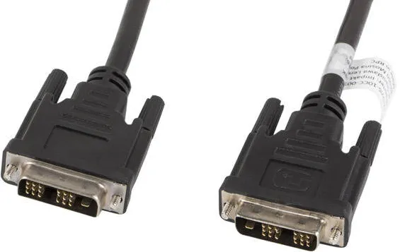 LANBERG CA-DVIS-10CC-0030-BK DVI cable 3 m DVI-D Black