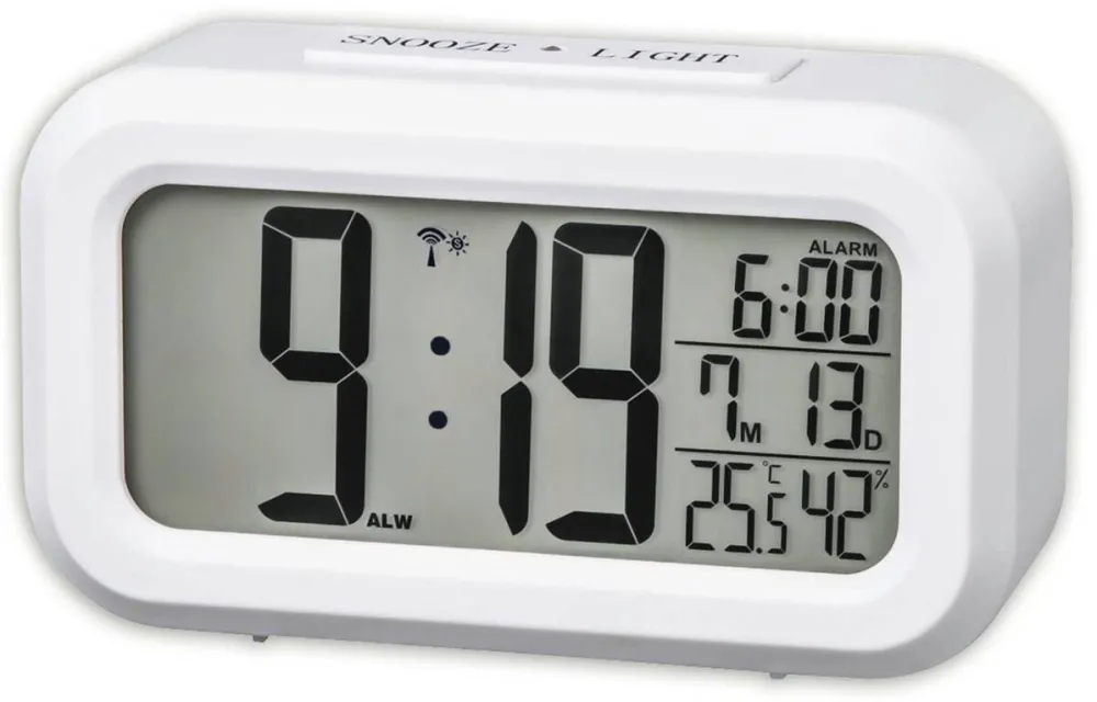 HAMA Ceas de Birou Alarm RC 660 white