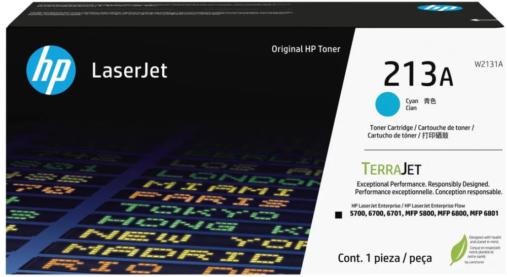 Toner imprimanta HP 213A Cyan LaserJet