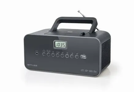Radio MUSE M-28DG | Portable | AUX in | Grey