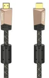 HAMA Premium HDMI™ cable with Ethernet, plug - plug, ferrite, metal, 1.5 m